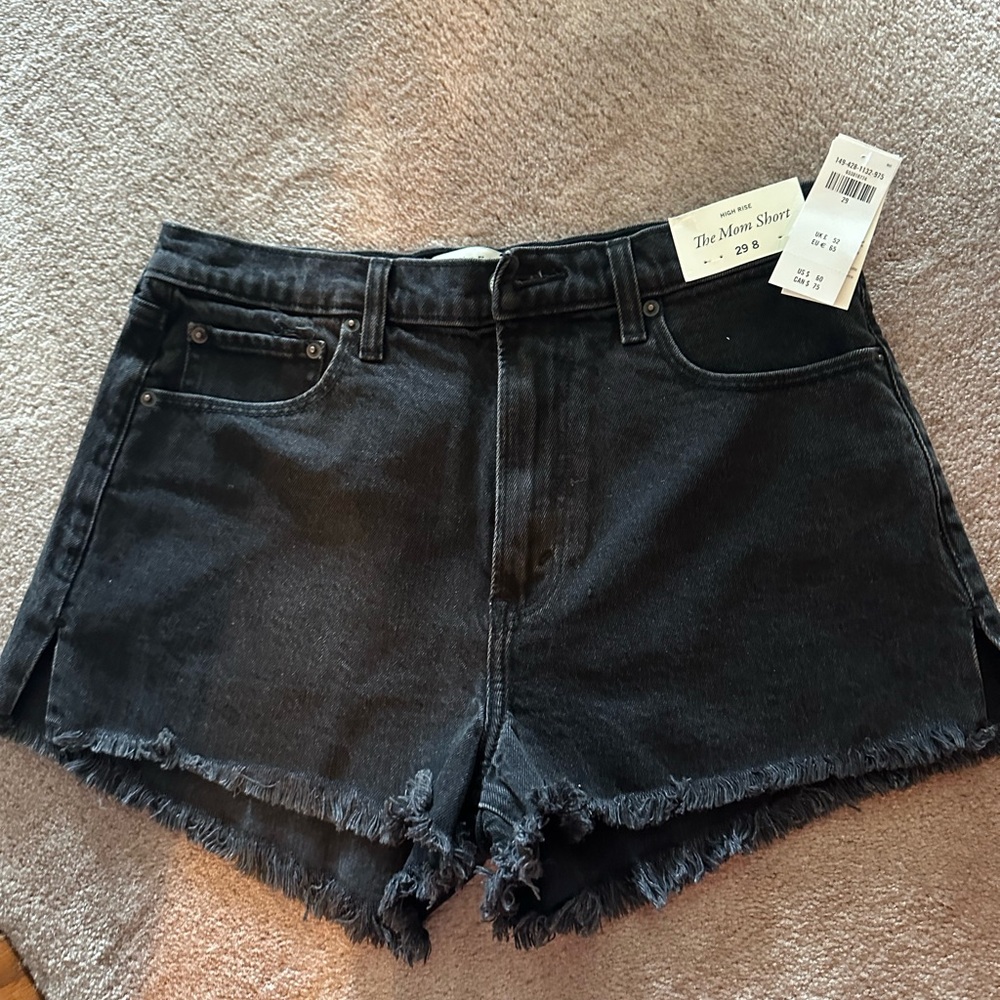 Abercrombie & Fitch Black Jean Shorts